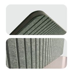 Fritstående PET-skillevæg Medium, mørkegrøn