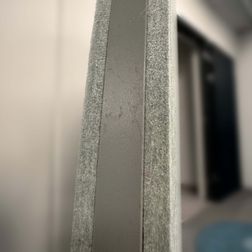 Fritstående PET-skillevæg Stor, grågrøn