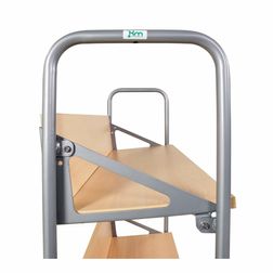 Arkivvogn 2 hylder 30x90x92h cm. Hvid