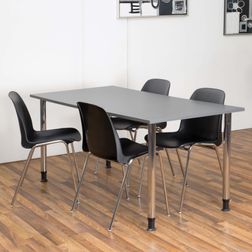 Kantinesæt Oporto Futura bord med 4 Oporto Xtra stole