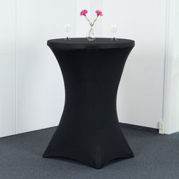 Ståbord American med dug, sort