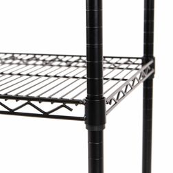 Trådreol wirefix 46x122x200h, sort