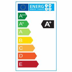 Gulvlampe Baly Bamboo LED, sort