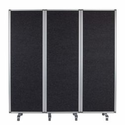 Foldeskærm PZ Flex 180x180h cm., alu