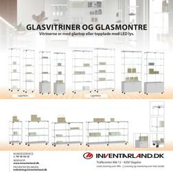 Glasvitrine Trento 2L. m/2 LED spot, hvid