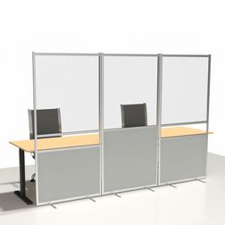 Gulvafskærmning Ultimate transparent/grå inkl. luge