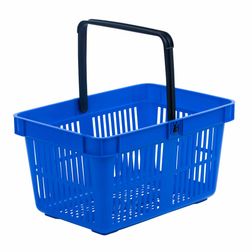 Indkøbskurv Standard 20 liter, blå