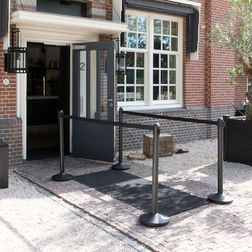 Smudsmåtte 90x200 cm sort