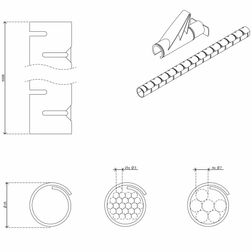 Kabelsamler 300 cm/25 mm