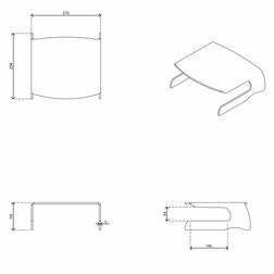 Monitor stand, klar akryl
