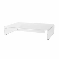 Monitor stand rekt. klar akryl