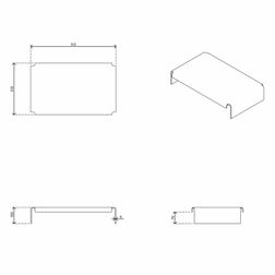 Monitor stand rekt. klar akryl