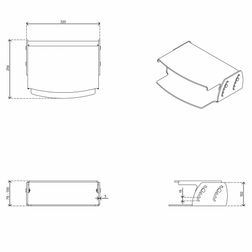 Monitor stand højdejuserbar, klar akryl