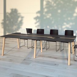 Mødebord Organic m. kabelbakke 120x180