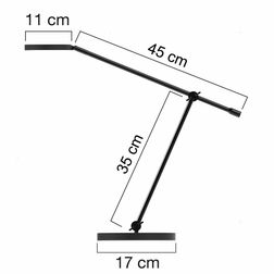 Skrivebordslampe Sunlight LED, sort