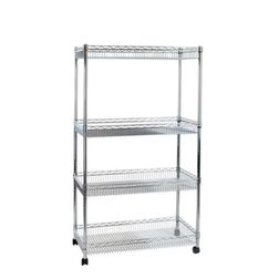 Trådhylde kurv Wirefix 46x91 cm, blank 