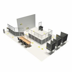 Gulvafskærmning Ultimate transparent/grå