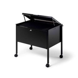 A4-hængemappe vogn m/låg, sort