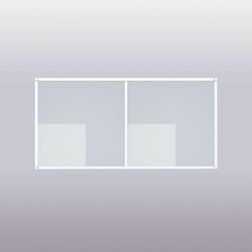 Square reol 3 D42 2 rum, hvid