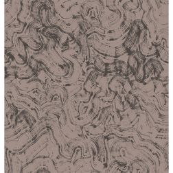 Akustik billede Brun bølge kaligrafi 114x120 cm