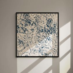 Akustik billede Sand bølge kaligrafi 114x120 cm