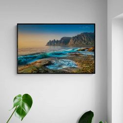 Akustik billede Senja Waves 120x76 cm