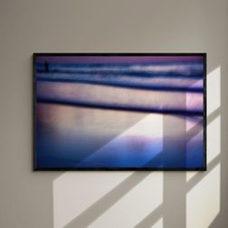 Akustik billede Blurry fisherman 80x53 cm