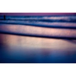 Akustik billede Blurry fisherman 120x80 cm