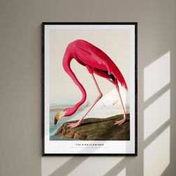 Akustik billede The Pink Flamingo 57x80 cm