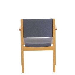 Armstol 6014 med hjul, blå