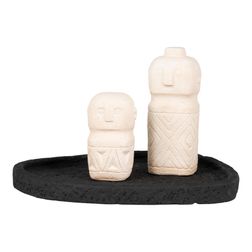 Bakke i cement 26,5x26 cm, sort