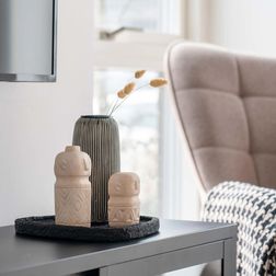 Bakke i cement 26,5x26 cm, sort