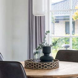 Bakke i søgræs Ø38 cm, sort/natur