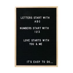 Bogstavstavle 50x70 cm, natur