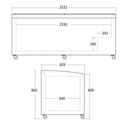 Supermarkeds køler/ -fryser Scandomestic SIF900D