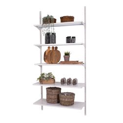 Vægfag CP25, 1 fag m. 5 stålhylder