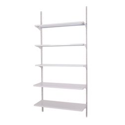 Vægfag CP25, 1 fag m. 5 stålhylder