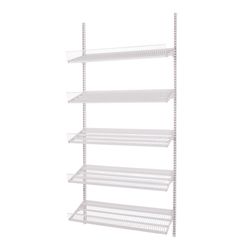 Vægfag CP25, 1 fag m. 5  trådhylder