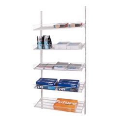 Vægfag CP25, 1 fag m. 5  trådhylder