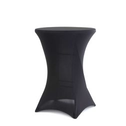 Ståbord American med dug, sort
