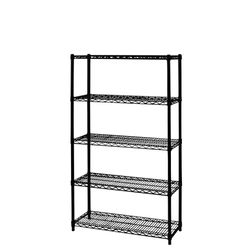 Trådreol Wirefix 46x91x160h, sort