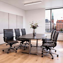Mødesæt XO Line møde bord + 6 Prestige stole