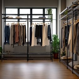 Trådreol Wirefix 46x152x200h, sort