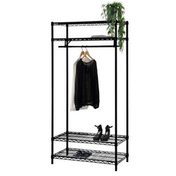 Trådreol Wirefix 45x91x200h, sort