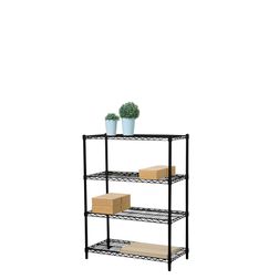 Trådreol Wirefix 46x91x120h, sort