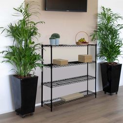 Trådreol Wirefix 46x122x120h, sort