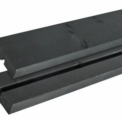 Bord bænkesæt Rustik Sort m. ryglæn