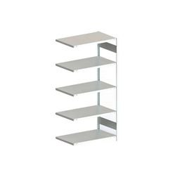 Stålreol Meta, følgefag 50x100x200h cm