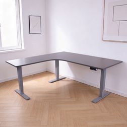 Hjørne hæve sænkebord 160x180 - Corporate