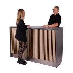 Receptionsskranke Conta 170 cm. akustikpanel